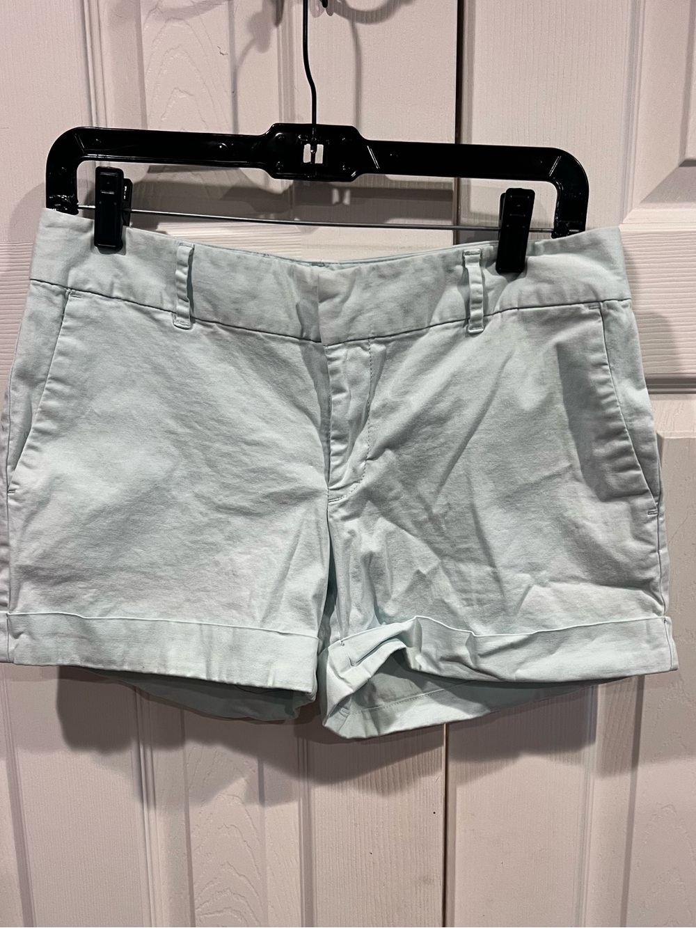 Madison Jules brand Women’s Casual Chino Shorts in Light Mint